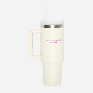 TUMBLER ''BODY OF CHRIST MEMBER'' OFF WHITE