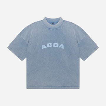 ABBA BLUE WASHED BOXY TEE